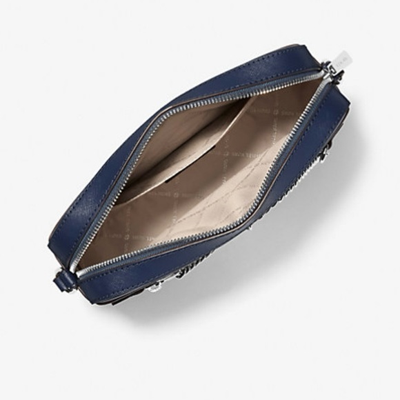 Michael Kors Jet Set Navy Saffiano Leather Crossbody Bag NWOT Designer - Picture 6 of 13